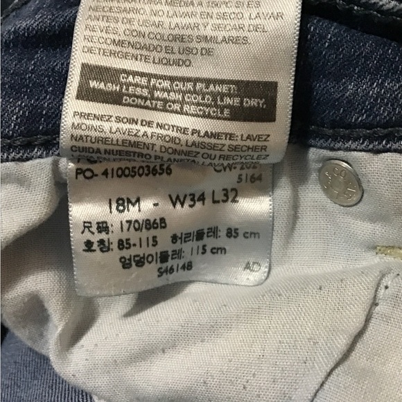 Woman size 18 W Levi’s signature mid rise straight stretch denim jeans cc - Picture 7 of 9